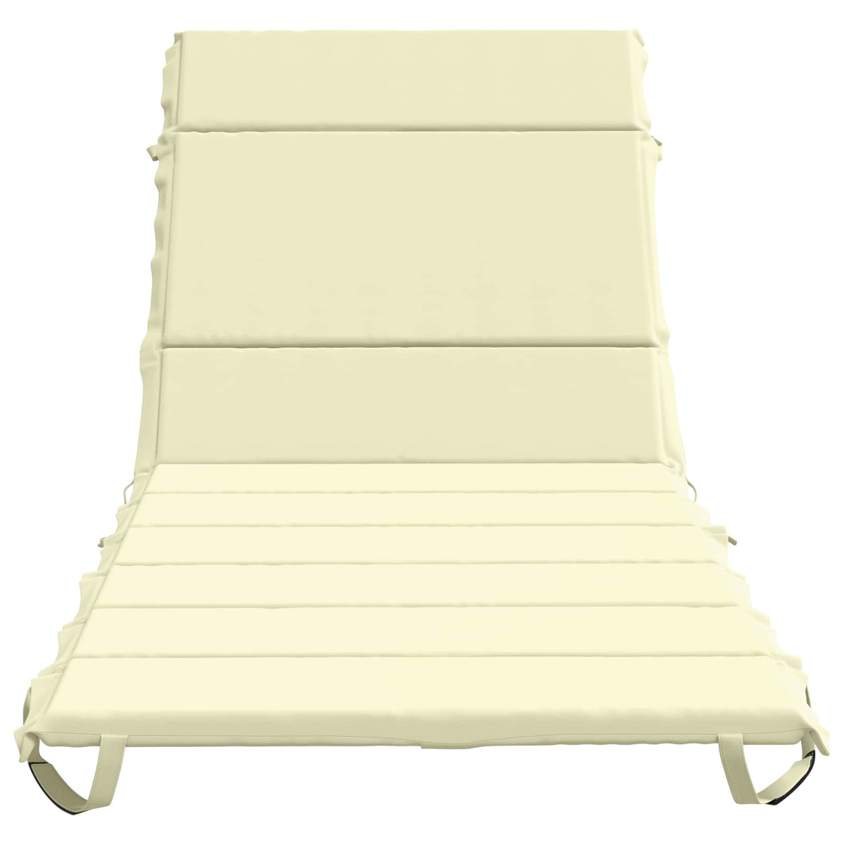 vidaXL Sunlounger Cushion GEMERT 100% Polyester Cream 200 x 80 x 3 cm 4