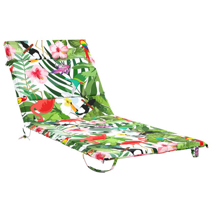vidaXL Sunlounger Cushion GEMERT 100% Polyester Multicolour 2