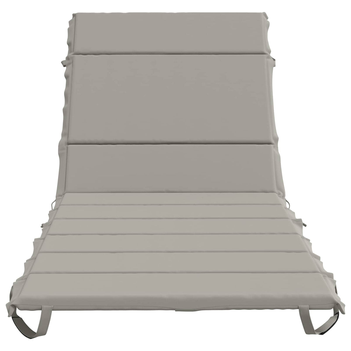vidaXL Sunlounger Cushion GEMERT 100% Polyester Grey 200 x 80 x 3 cm 4
