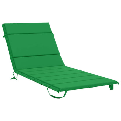 vidaXL Sunlounger Cushion GEMERT 100% Polyester Green 200 x 80 x 3 cm 2