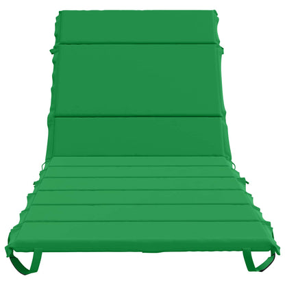 vidaXL Sunlounger Cushion GEMERT 100% Polyester Green 200 x 80 x 3 cm 4