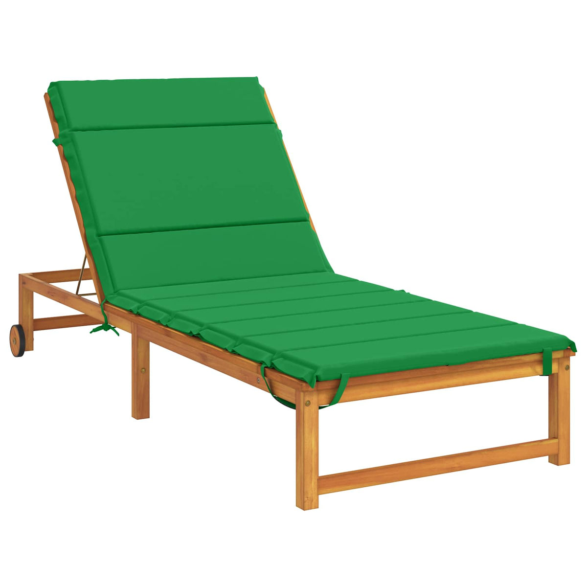 vidaXL Sunlounger Cushion GEMERT 100% Polyester Green 200 x 80 x 3 cm 3