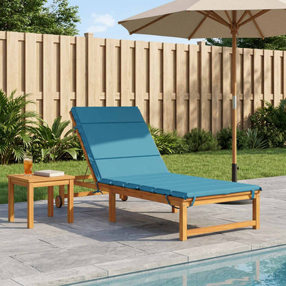 vidaXL Sunlounger Cushion GEMERT 100% Polyester Light Blue 1