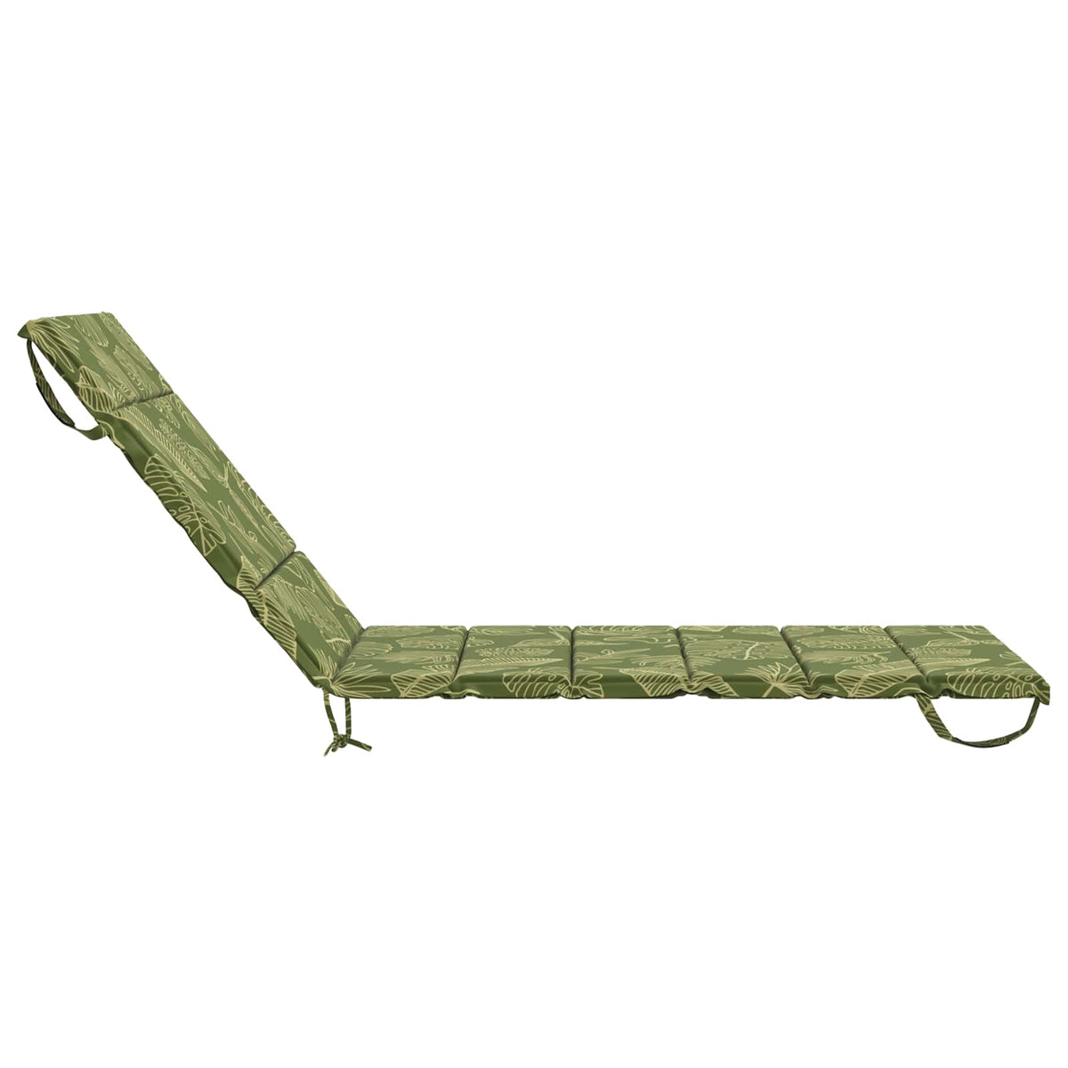 vidaXL Sunlounger Cushion GEMERT 100% Polyester Leaf Design 5
