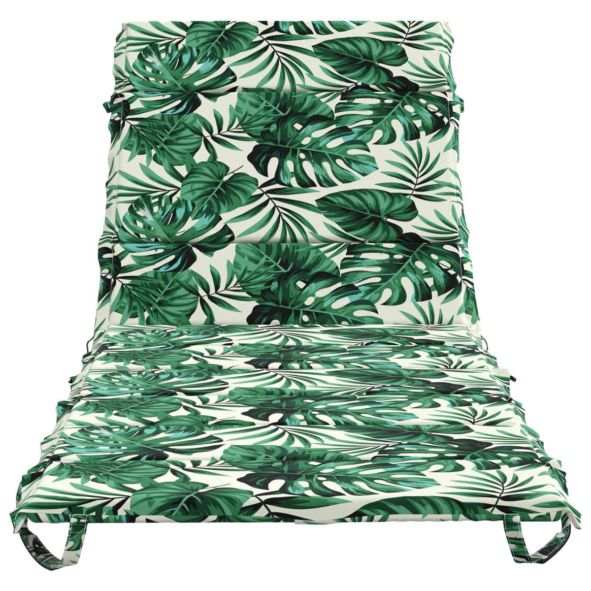 vidaXL Sunlounger Cushion GEMERT 100% Polyester Leaf Pattern 4