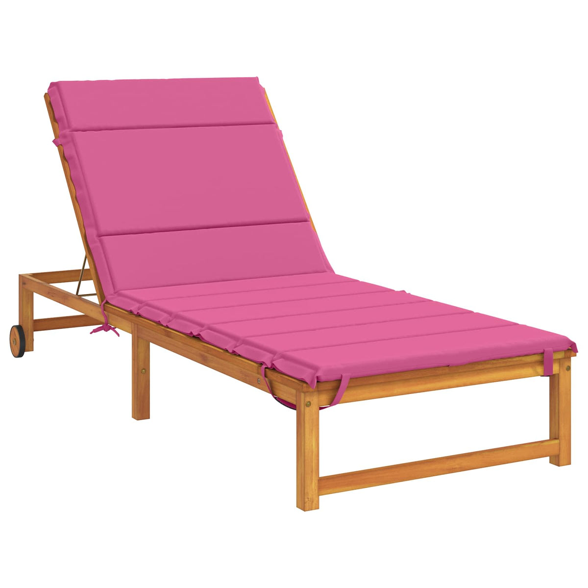 vidaXL Sunlounger Cushion GEMERT 100% Polyester Pink 200 x 80 x 3 cm 3