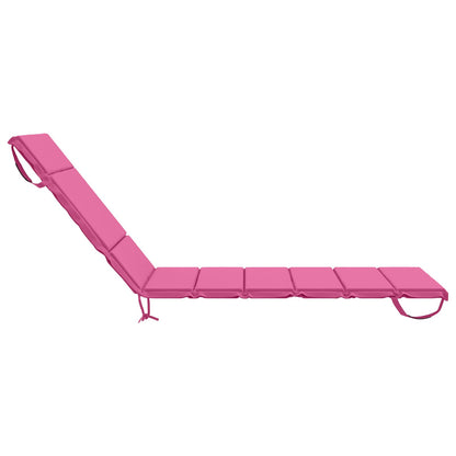 vidaXL Sunlounger Cushion GEMERT 100% Polyester Pink 200 x 80 x 3 cm 5