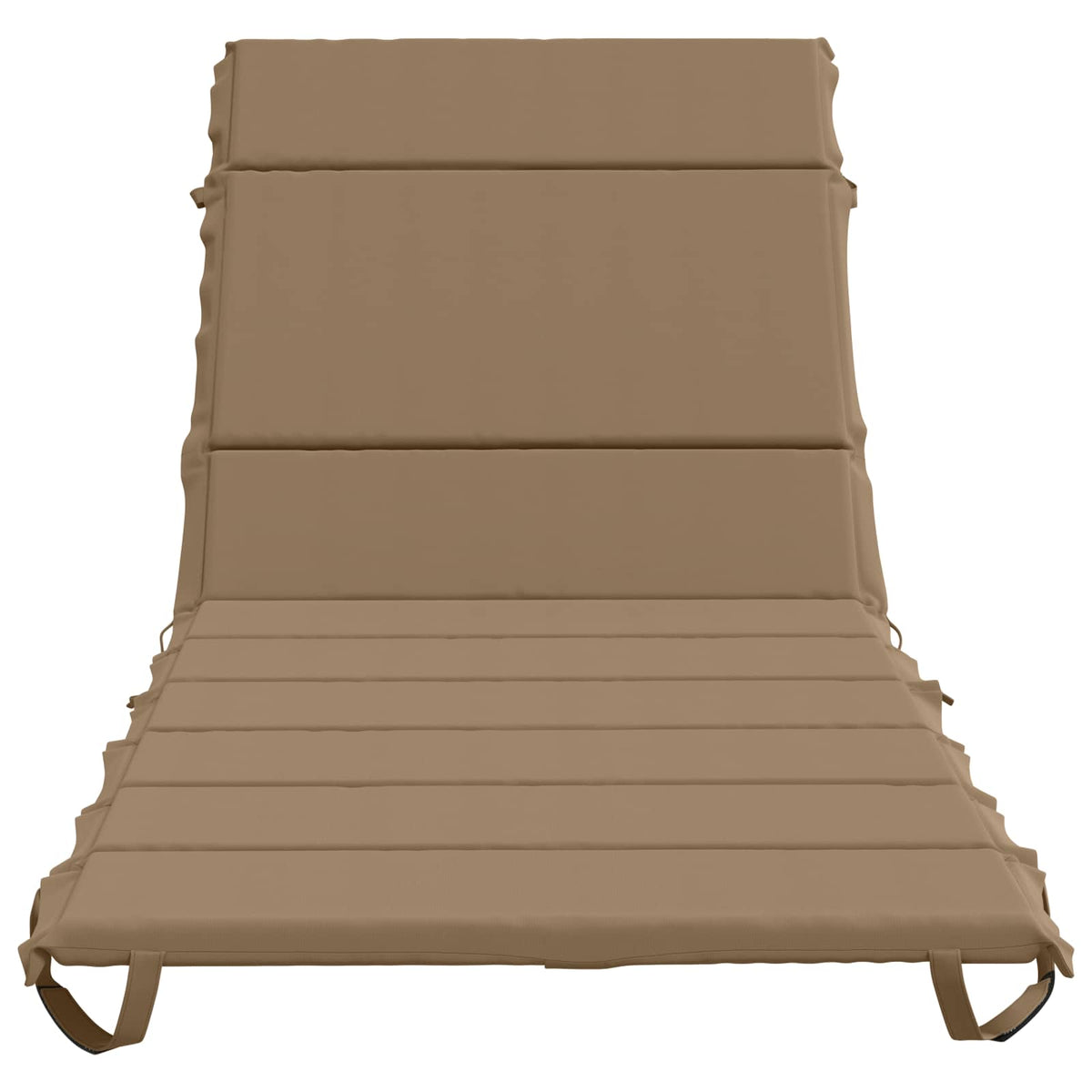 vidaXL Sunlounger Cushion GEMERT 100% Polyester Taupe 200 x 80 x 3 cm 4