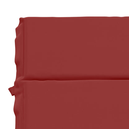 vidaXL Sunlounger Cushion GEMERT 100% Polyester Wine Red 6