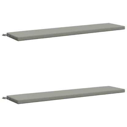 Bench Cushions SOEST 2 pcs 100% Polyester Grey