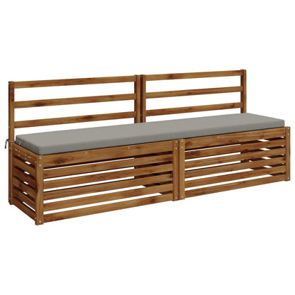 Bench Cushions SOEST 2 pcs 100% Polyester Grey