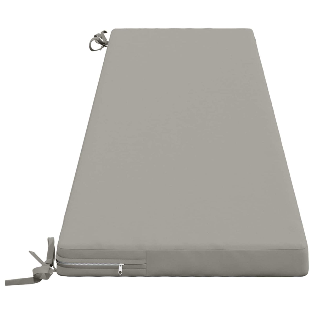 Bench Cushions SOEST 2 pcs 100% Polyester Grey