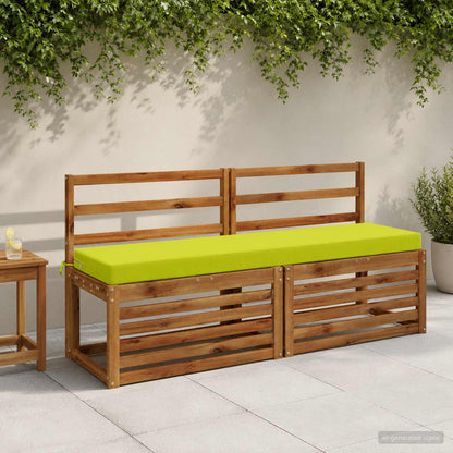 vidaXL 2-Piece Bench Cushions SOEST 2 pcs 100% Polyester Bright Green 1