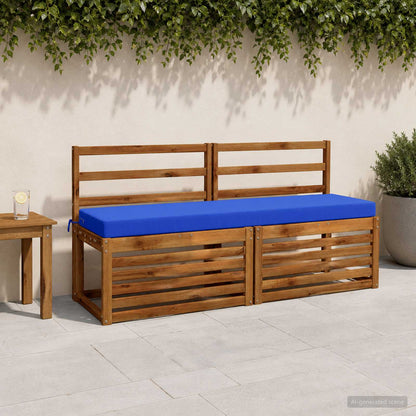 vidaXL 2-Piece Bench Cushions SOEST 2 pcs 100% Polyester Royal Blue 1