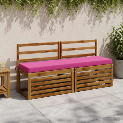vidaXL 2-Piece Bench Cushions SOEST 2 pcs 100% Polyester Pink 1