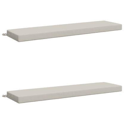 vidaXL 2-Piece Bench Cushions SOEST 2 pcs 100% Polyester White 2
