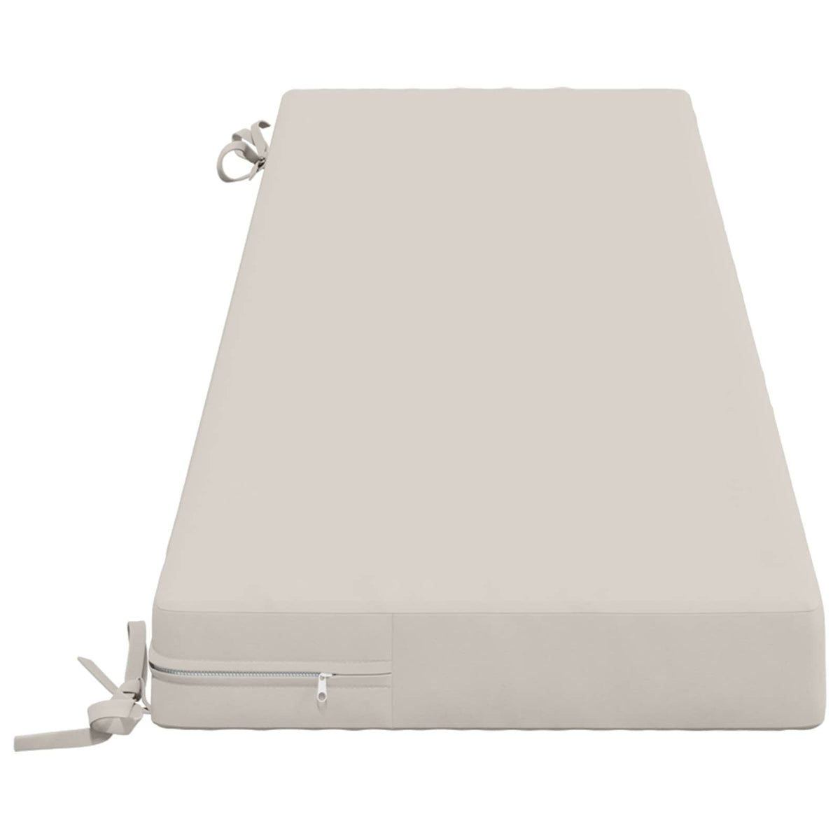 vidaXL 2-Piece Bench Cushions SOEST 2 pcs 100% Polyester White 5