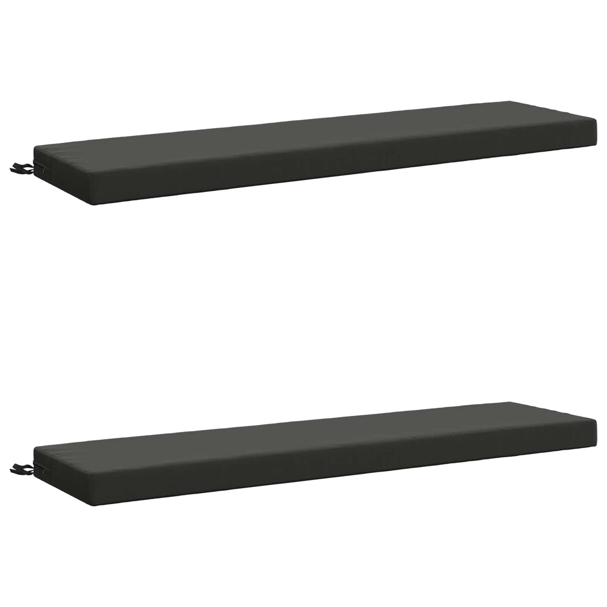 vidaXL 2-Piece Bench Cushions SOEST 2 pcs 100% Polyester Anthracite 2