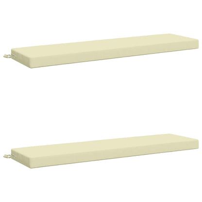 vidaXL 2-Piece Bench Cushions SOEST 100% Polyester Cream 2