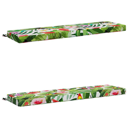 vidaXL 2-Piece Bench Cushions SOEST 2 pcs 100% Polyester Multicolour 2