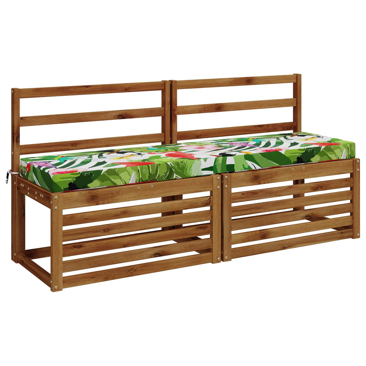 vidaXL 2-Piece Bench Cushions SOEST 2 pcs 100% Polyester Multicolour 3