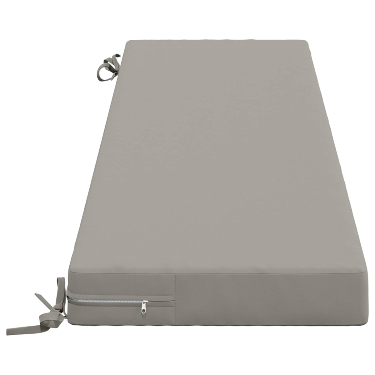vidaXL 2-Piece Bench Cushions SOEST 2 pcs 100% Polyester Grey 5