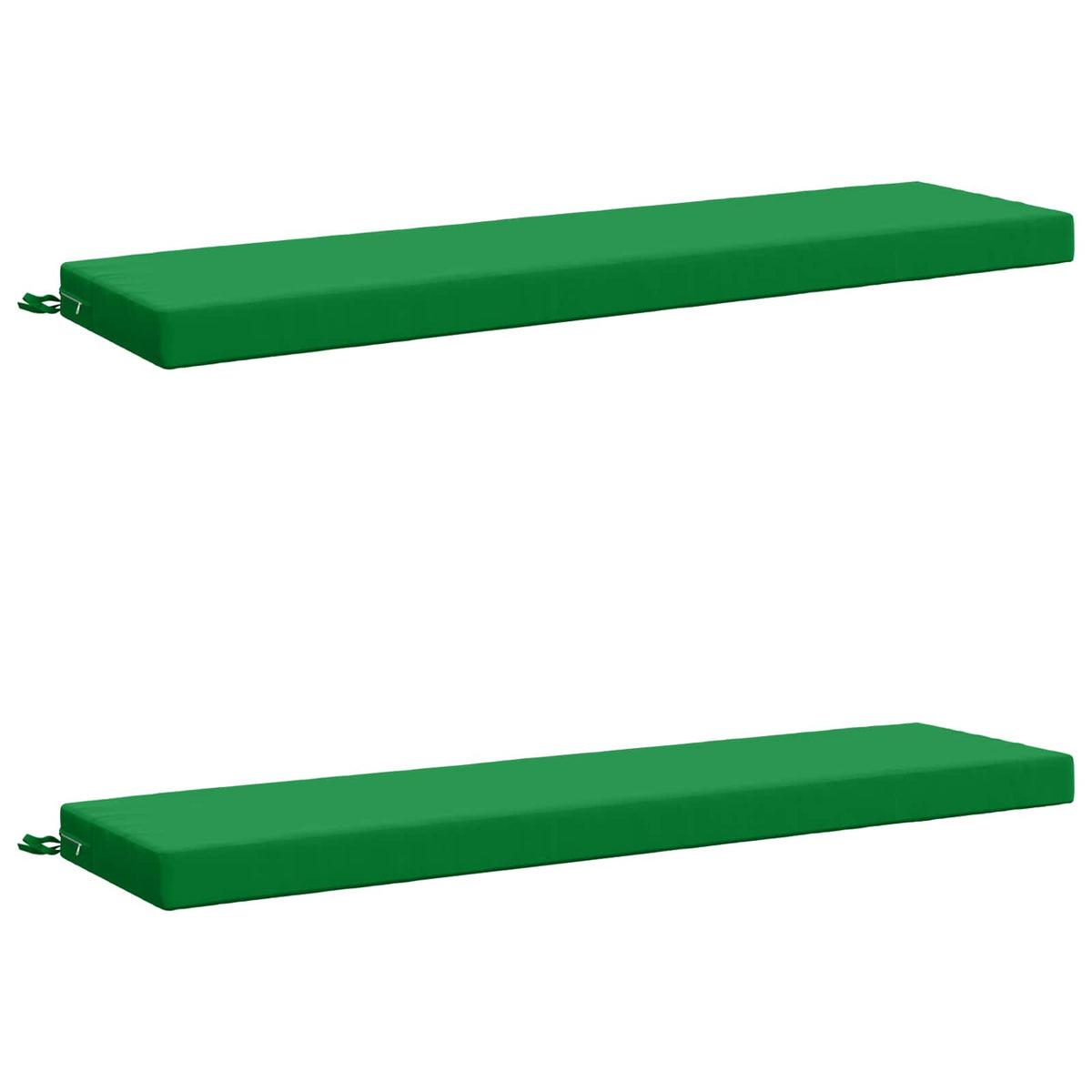 vidaXL 2-Piece Bench Cushions SOEST 2 pcs 100% Polyester Green 2