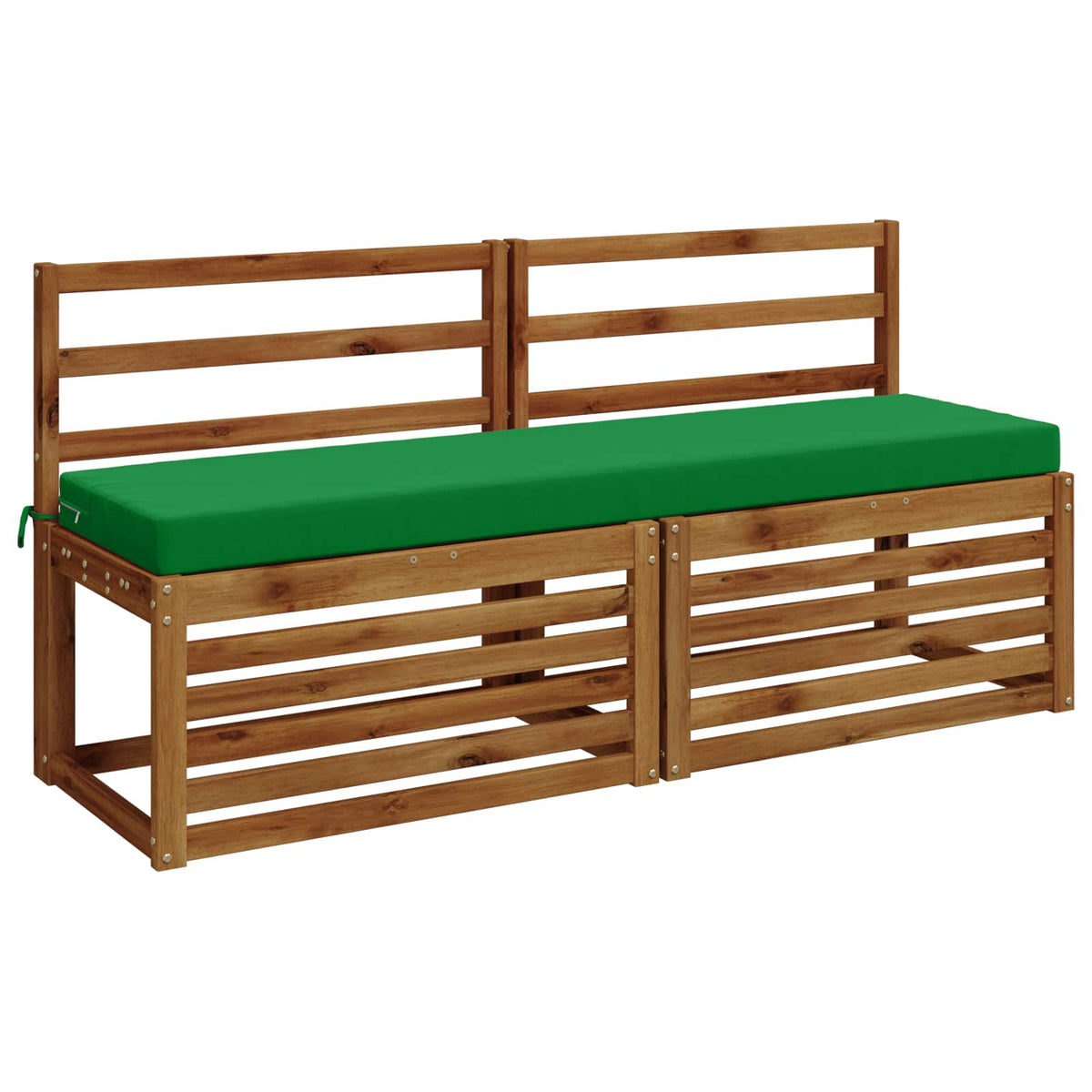 vidaXL 2-Piece Bench Cushions SOEST 2 pcs 100% Polyester Green 3