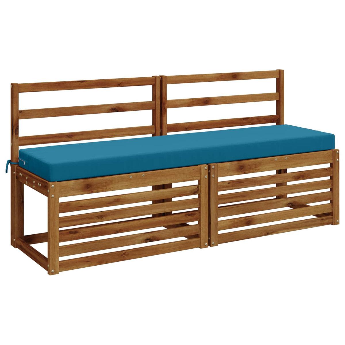 vidaXL 2-Piece Bench Cushions SOEST 2 pcs 100% Polyester Light Blue 3