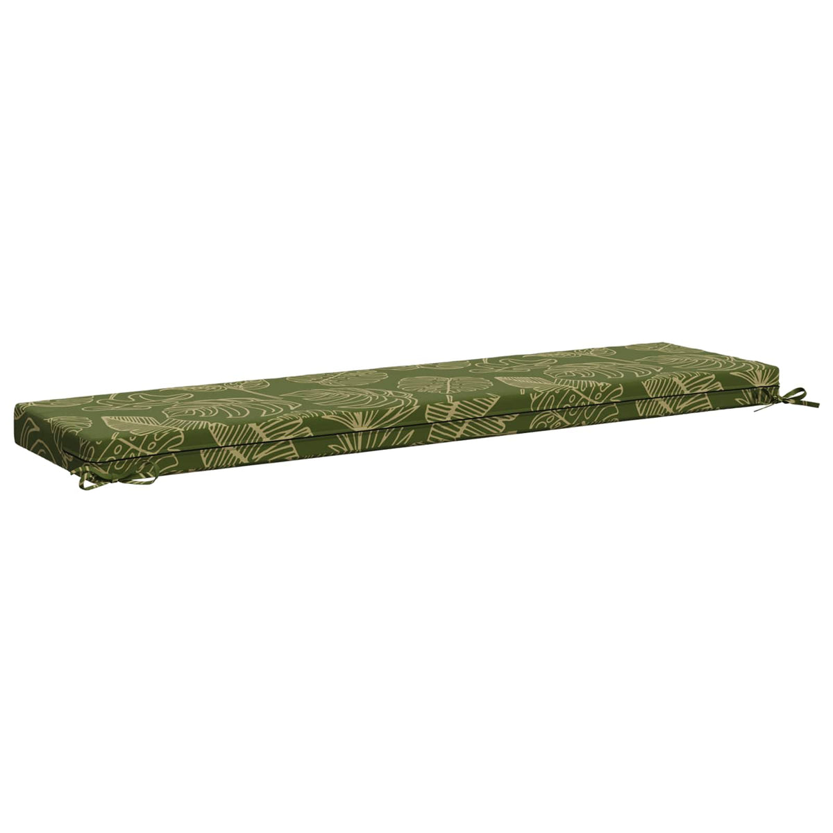 vidaXL 2-Piece Bench Cushions SOEST 2 pcs 100% Polyester Leaf Design 6