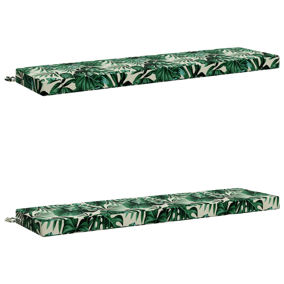 vidaXL 2-Piece Bench Cushions SOEST 2 pcs 100% Polyester Leaf Pattern 2