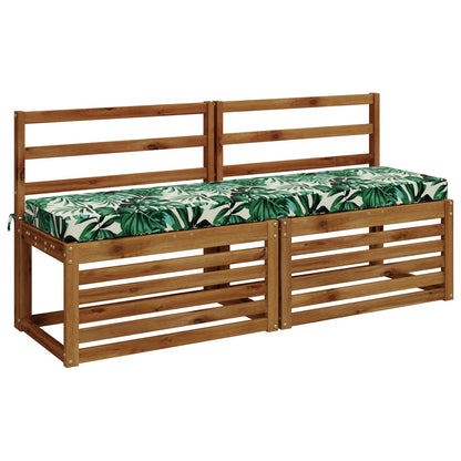 vidaXL 2-Piece Bench Cushions SOEST 2 pcs 100% Polyester Leaf Pattern 3