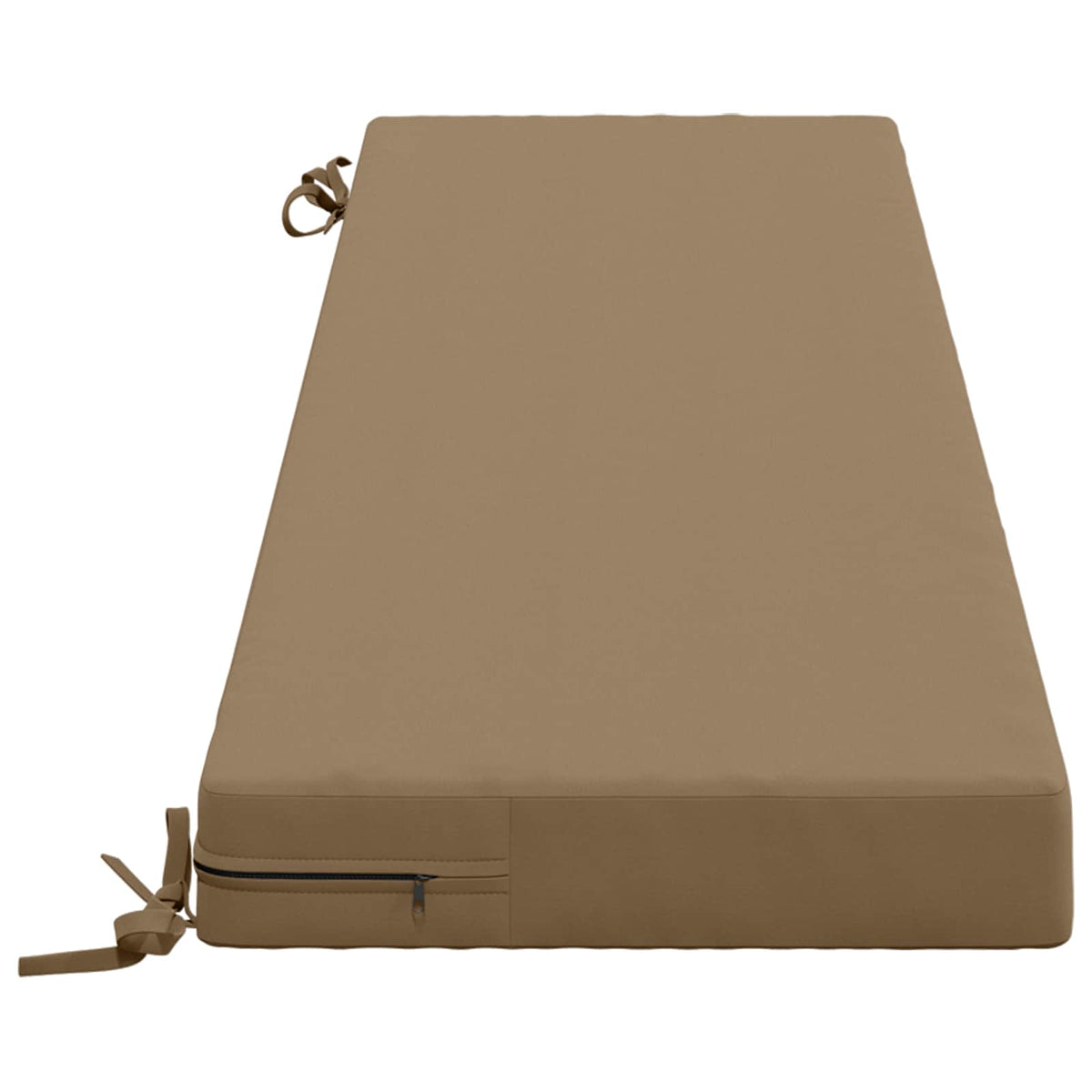 vidaXL 2-Piece Bench Cushions SOEST 100% Polyester Taupe 5