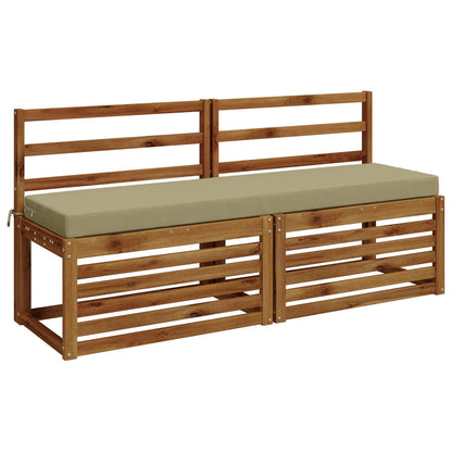 vidaXL 2-Piece Bench Cushions SOEST 100% Polyester Light Green 3