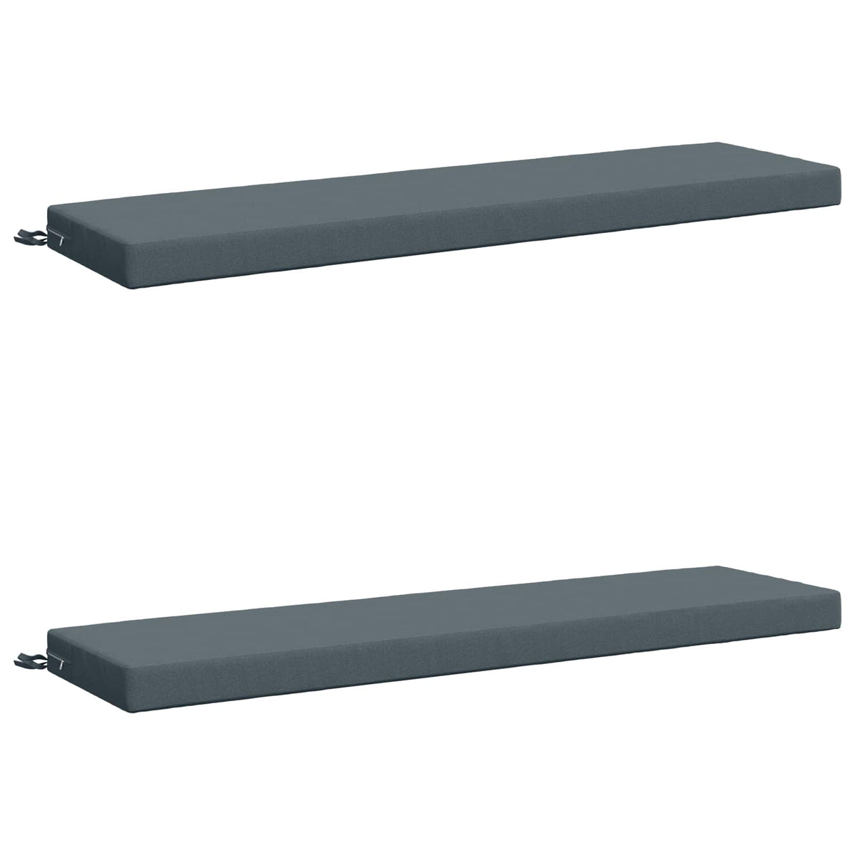 vidaXL 2-Piece Bench Cushions SOEST 2 pcs 100% Polyester Blue 2