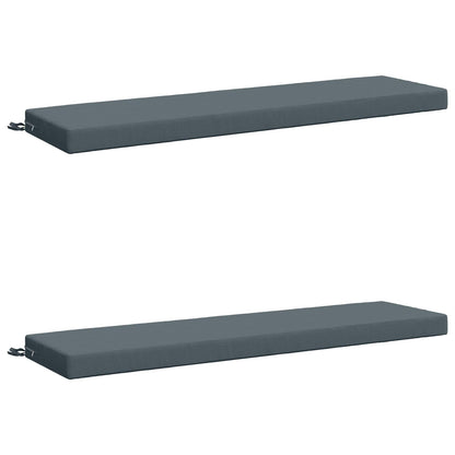 vidaXL 2-Piece Bench Cushions SOEST 2 pcs 100% Polyester Blue 2