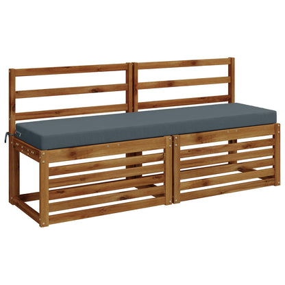 vidaXL 2-Piece Bench Cushions SOEST 2 pcs 100% Polyester Blue 3