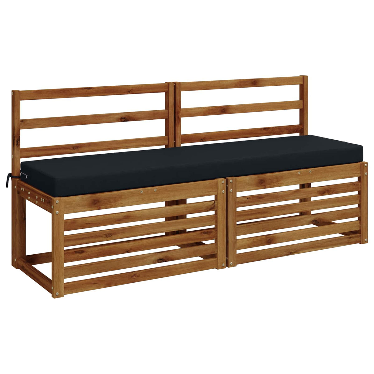 vidaXL 2-Piece Bench Cushions SOEST 2 pcs 100% Polyester Dark Blue 3