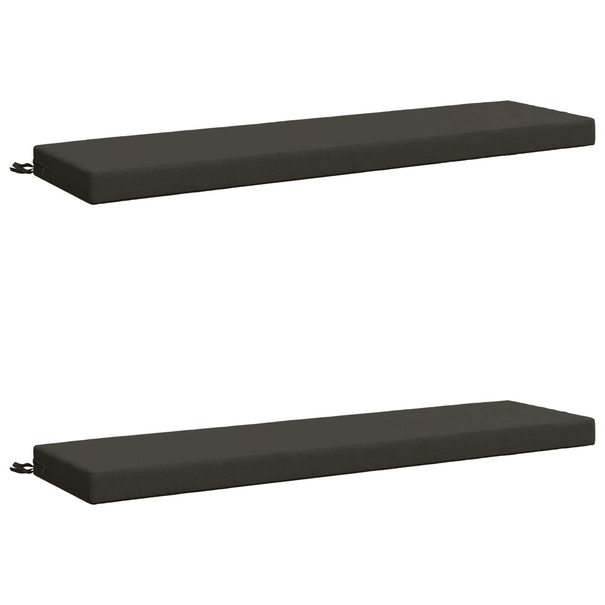 vidaXL 2-Piece Bench Cushions SOEST 100% Polyester Anthracite 2