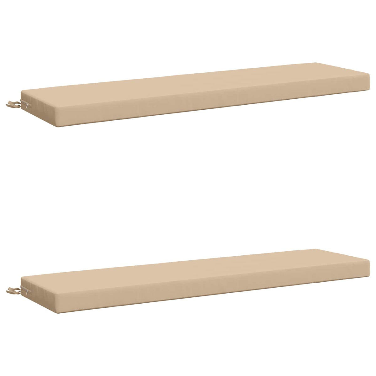 vidaXL 2-Piece Bench Cushions SOEST 2 pcs 100% Polyester Cream 2