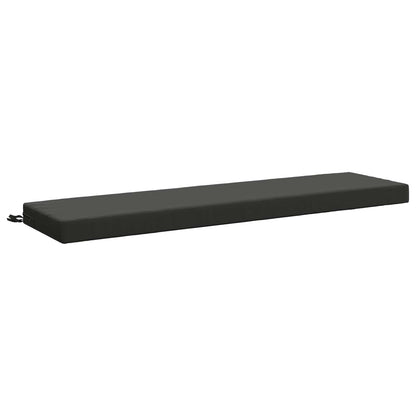 vidaXL 2-Piece Bench Cushions SOEST 2 pcs 100% Polyester Anthracite 4