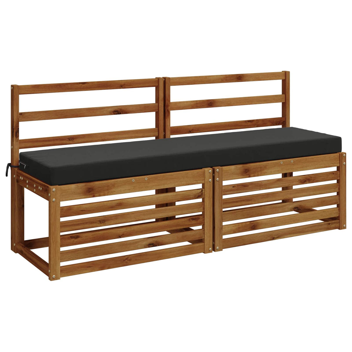vidaXL 2-Piece Bench Cushions SOEST 2 pcs 100% Polyester Anthracite 3