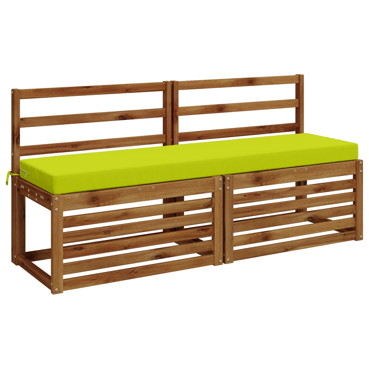 vidaXL 2-Piece Bench Cushions SOEST 2 pcs 100% Polyester Bright Green 3