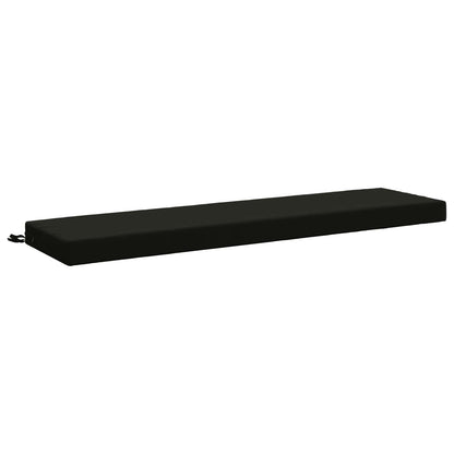 vidaXL 2-Piece Bench Cushions SOEST 2 pcs 100% Polyester Black 4