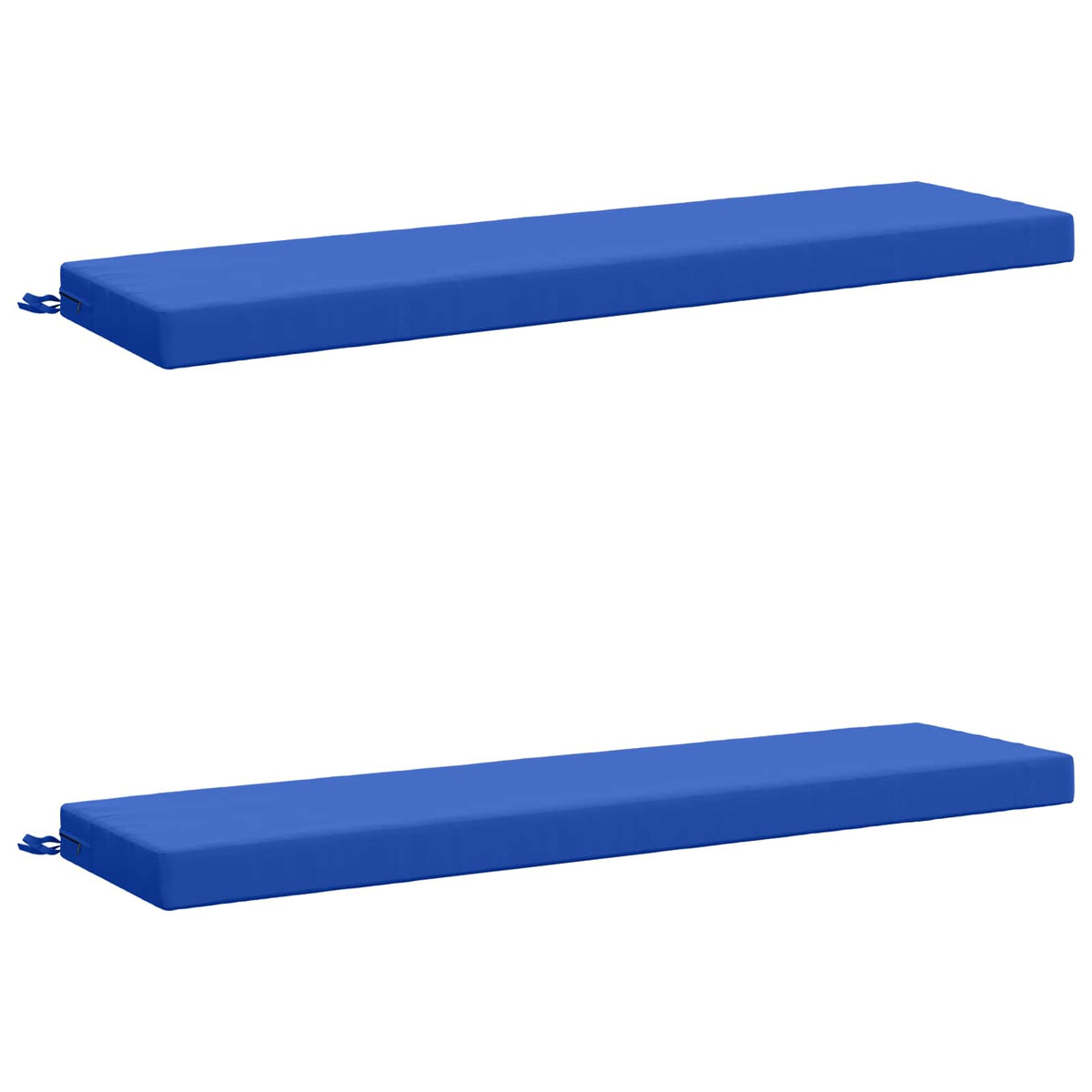 vidaXL 2-Piece Bench Cushions SOEST 2 pcs 100% Polyester Royal Blue 2