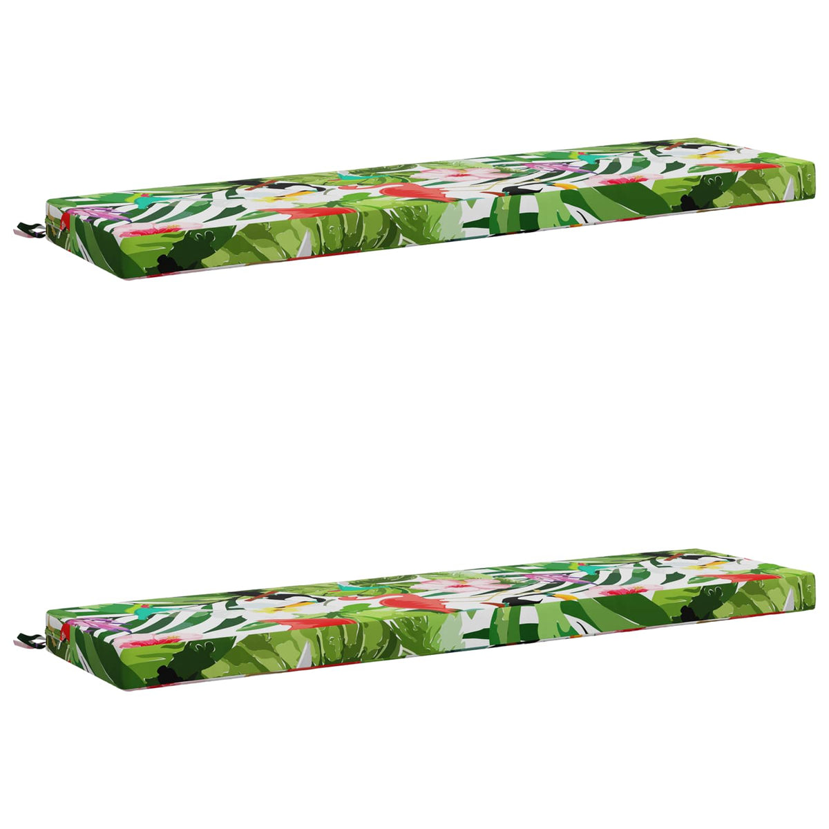 vidaXL 2-Piece Bench Cushions SOEST 2 pcs 100% Polyester Multicolour 2