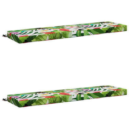 vidaXL 2-Piece Bench Cushions SOEST 2 pcs 100% Polyester Multicolour 2