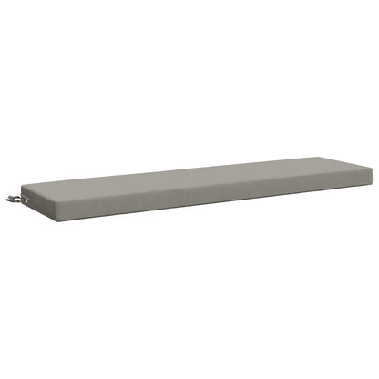 vidaXL 2-Piece Bench Cushions SOEST 2 pcs 100% Polyester Grey 4