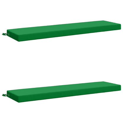 vidaXL 2-Piece Bench Cushions SOEST 2 pcs 100% Polyester Green 2