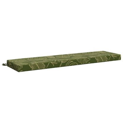 vidaXL 2-Piece Bench Cushions SOEST 2 pcs 100% Polyester Leaf Design 4